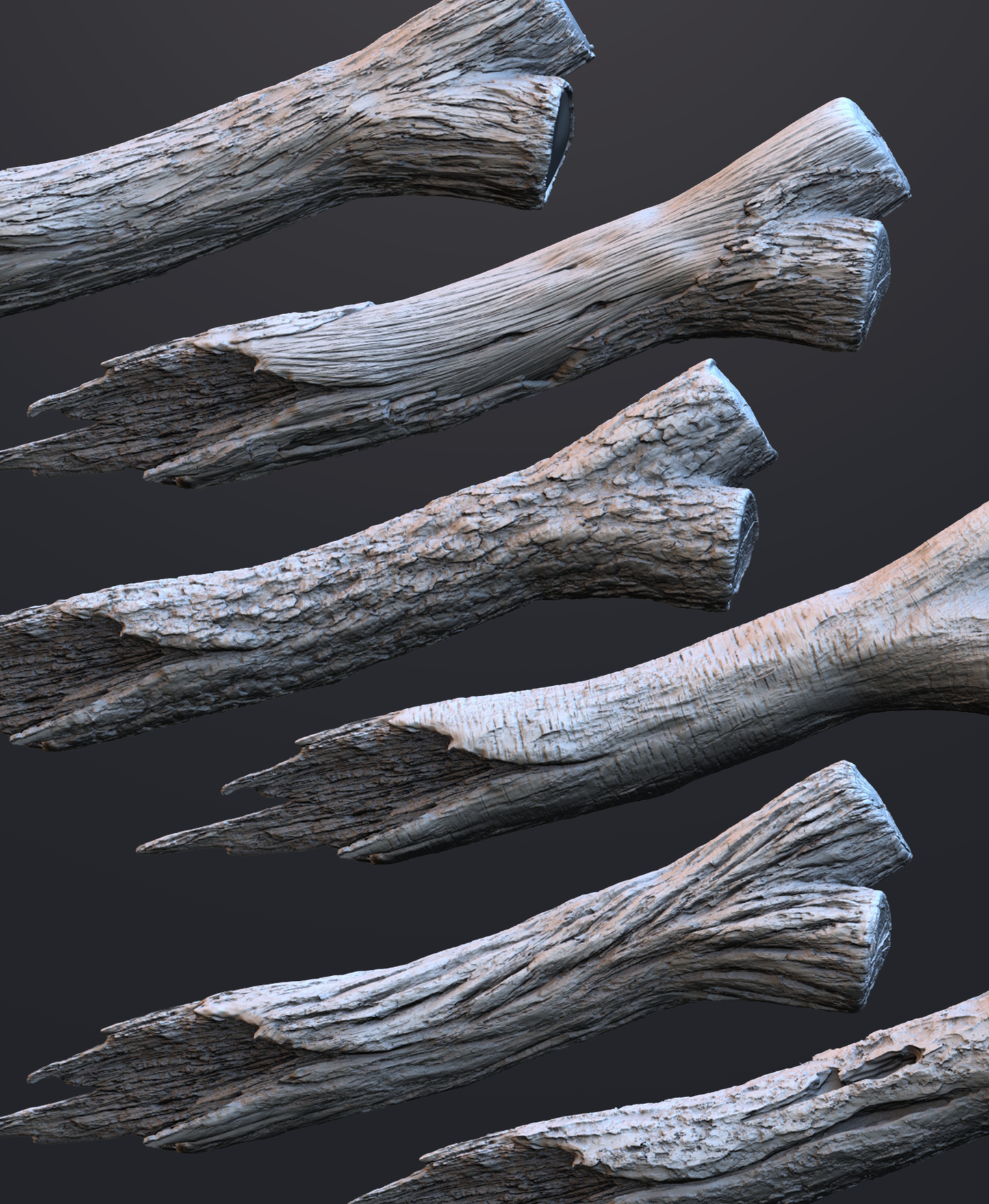 Bark & Wood brushes pack