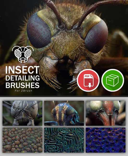 Insect Detailing Brushes for ZBrush