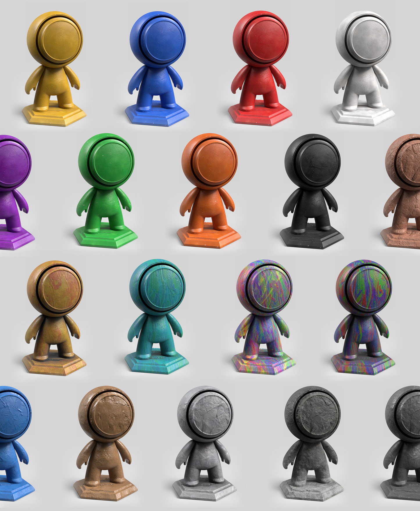 Plasticine Smart Materials for 3D Painter