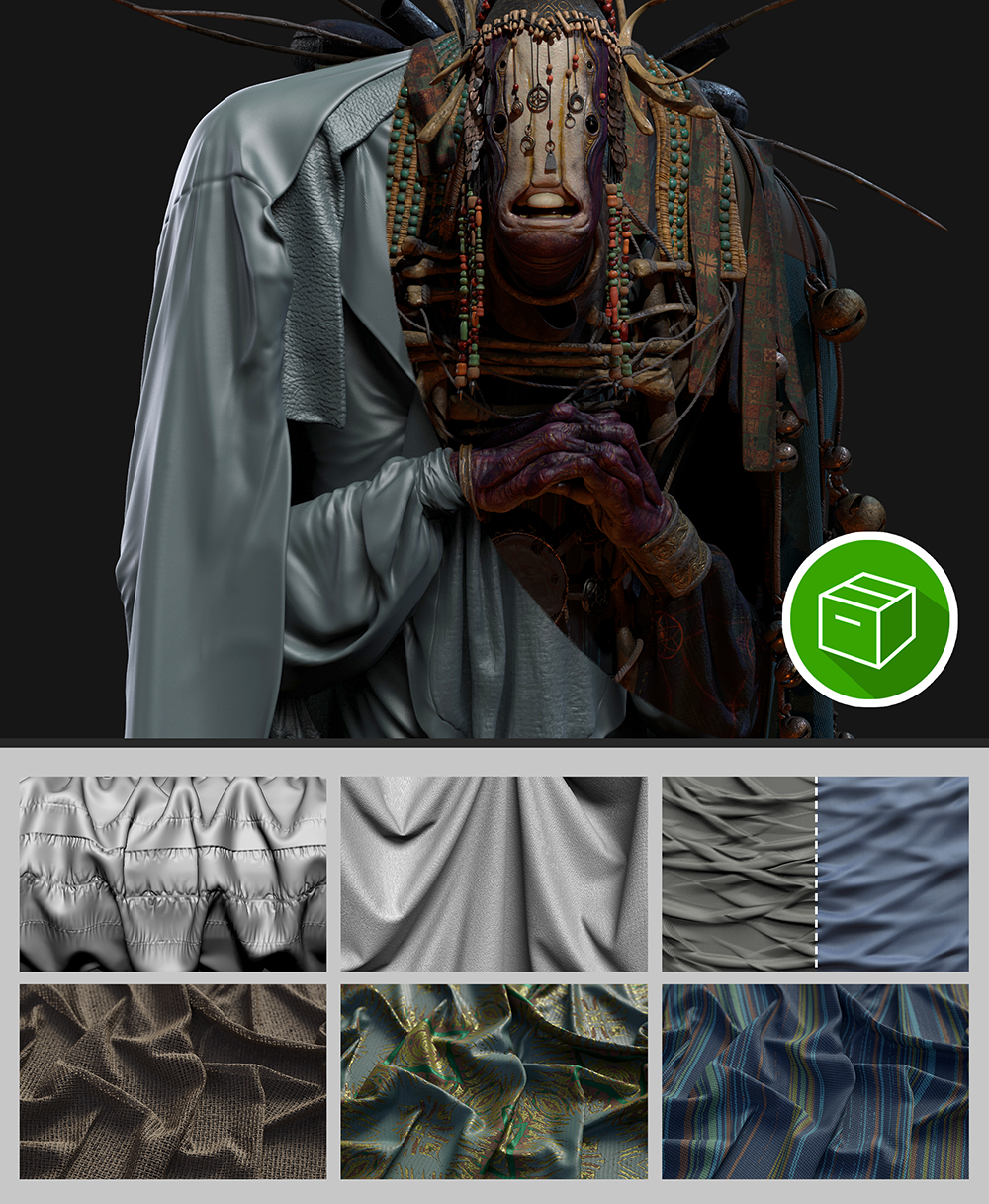 Cloth and Drapery Brushes Pack – pablander