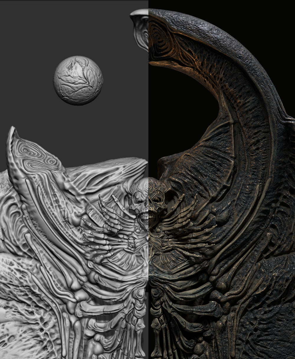 Giger & Beksinski Tribute Brushes pack for ZBrush