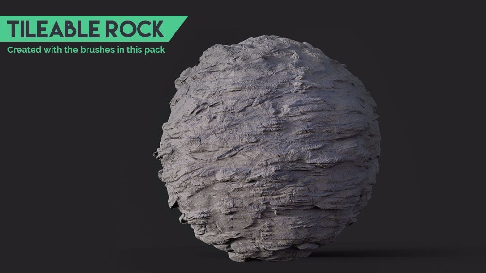 ZBrush Advanced Brushes pack - ROCKS